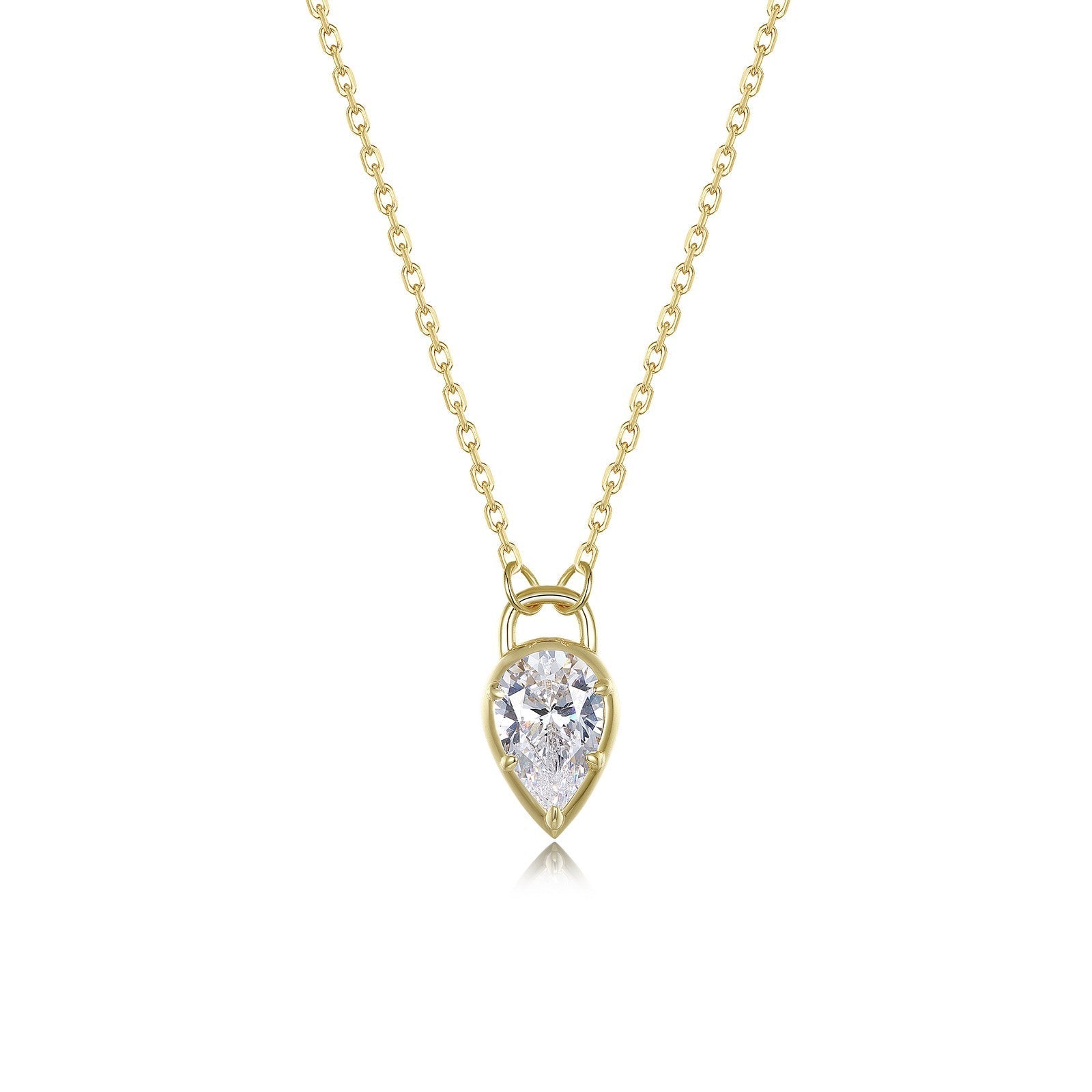Pear Lock Necklace