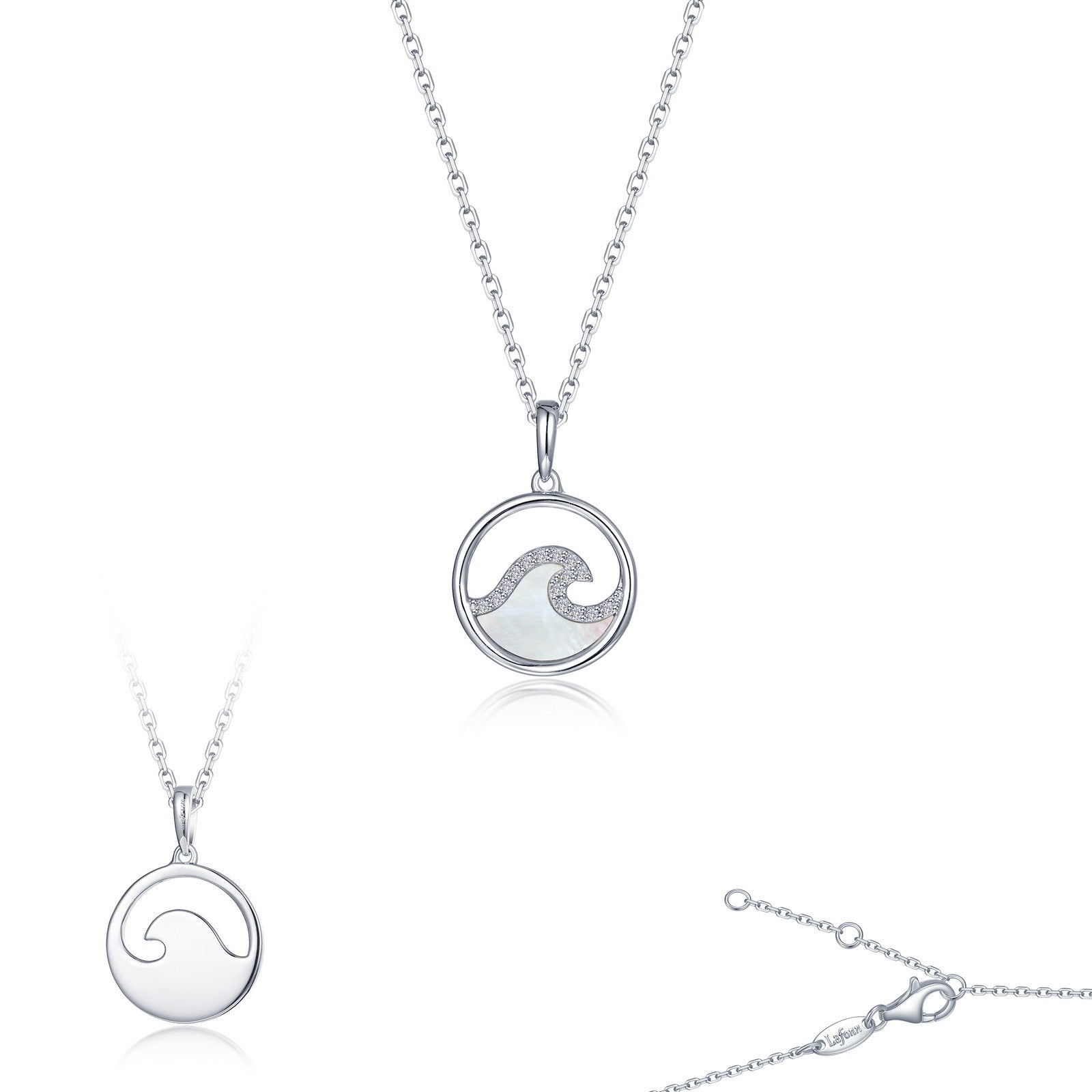 Seafoam Mother Of Pearl Pendant Necklace