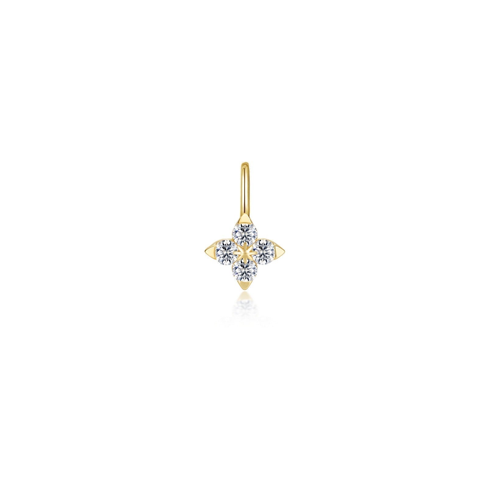 Trillium Flower Charm Pendant