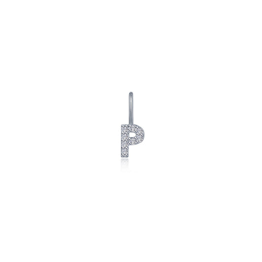 Letter P Charm Pendant