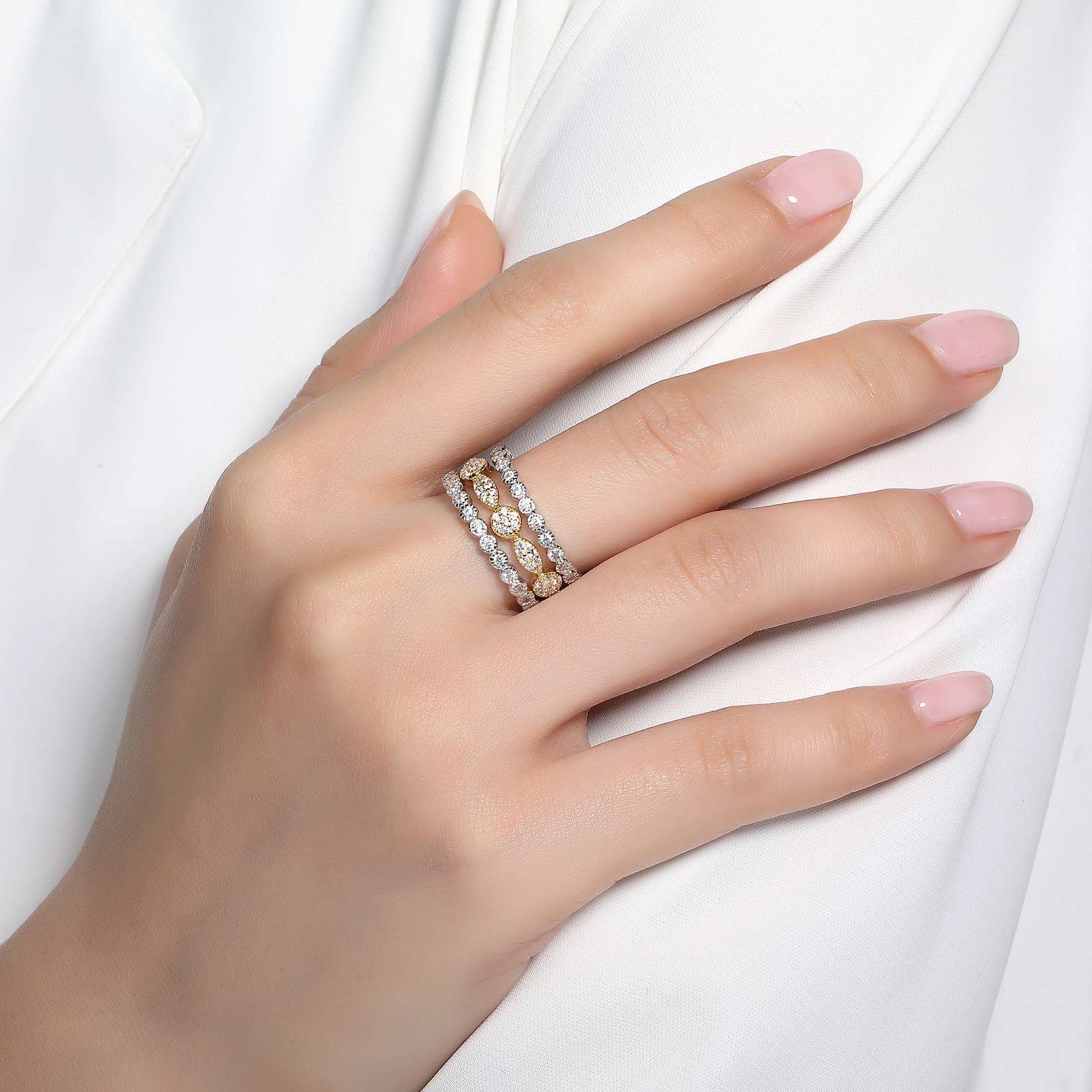 3-Piece Eternity Ring Set