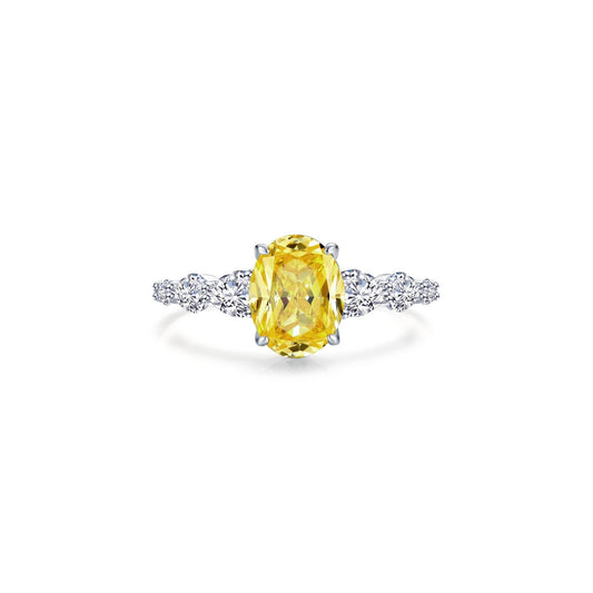 3.66 CTW Oval Solitaire Ring