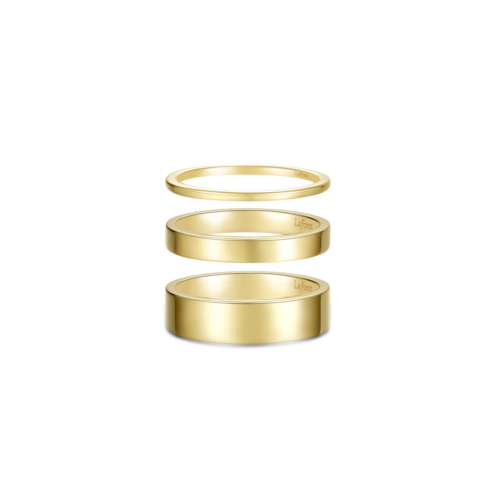 Trio Platinum Band Set