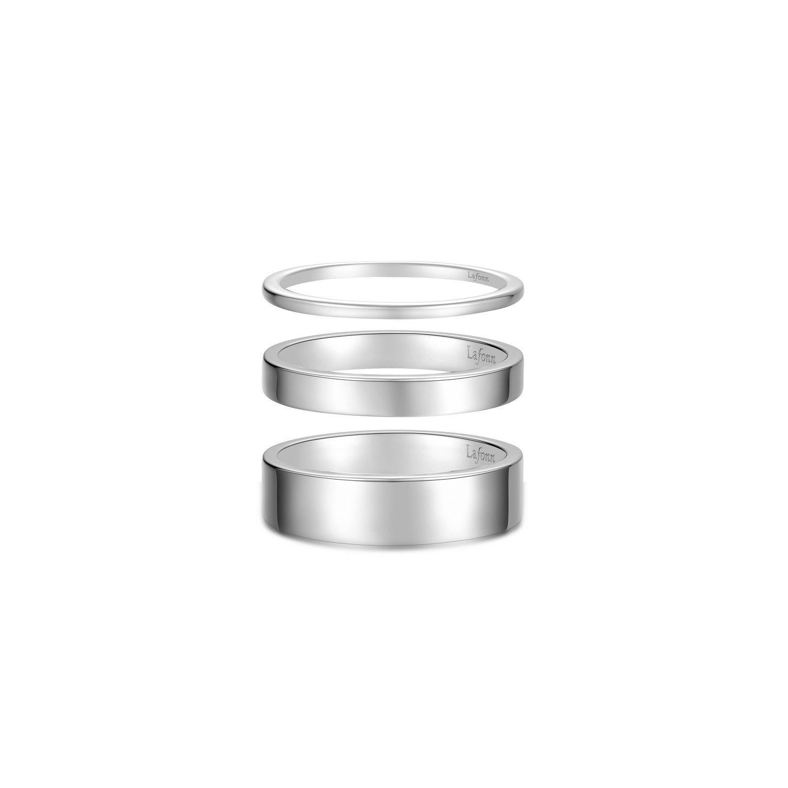 Trio Platinum Band Set