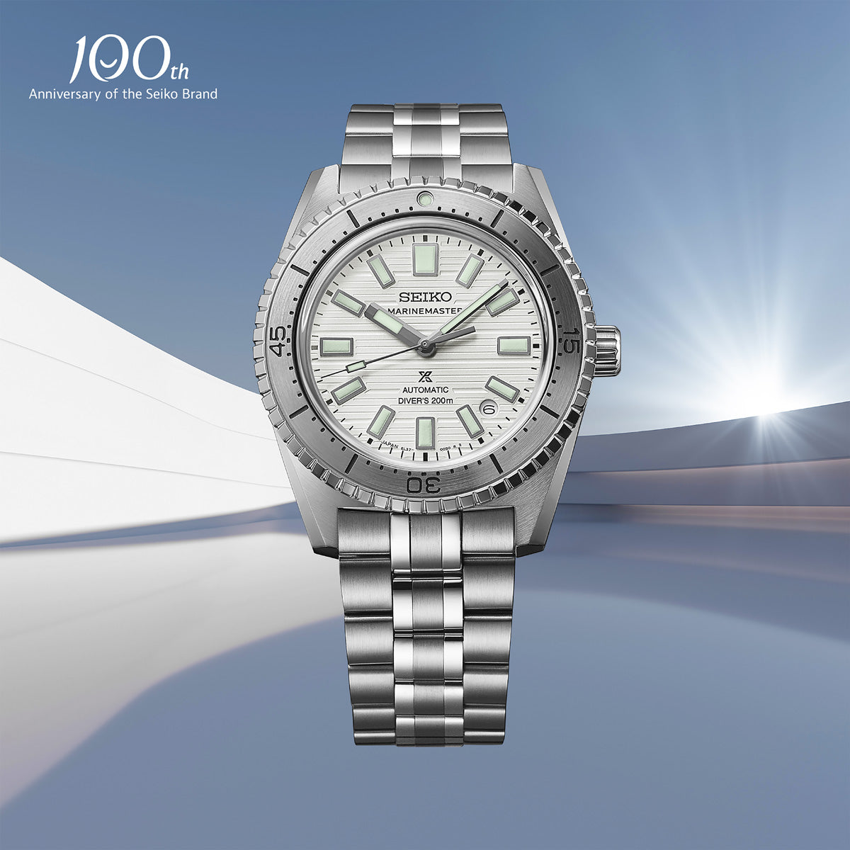 Seiko SEIKO BRAND 100TH ANNIVERSARY LIMITED EDITION MARINEMASTER Watch SJE097