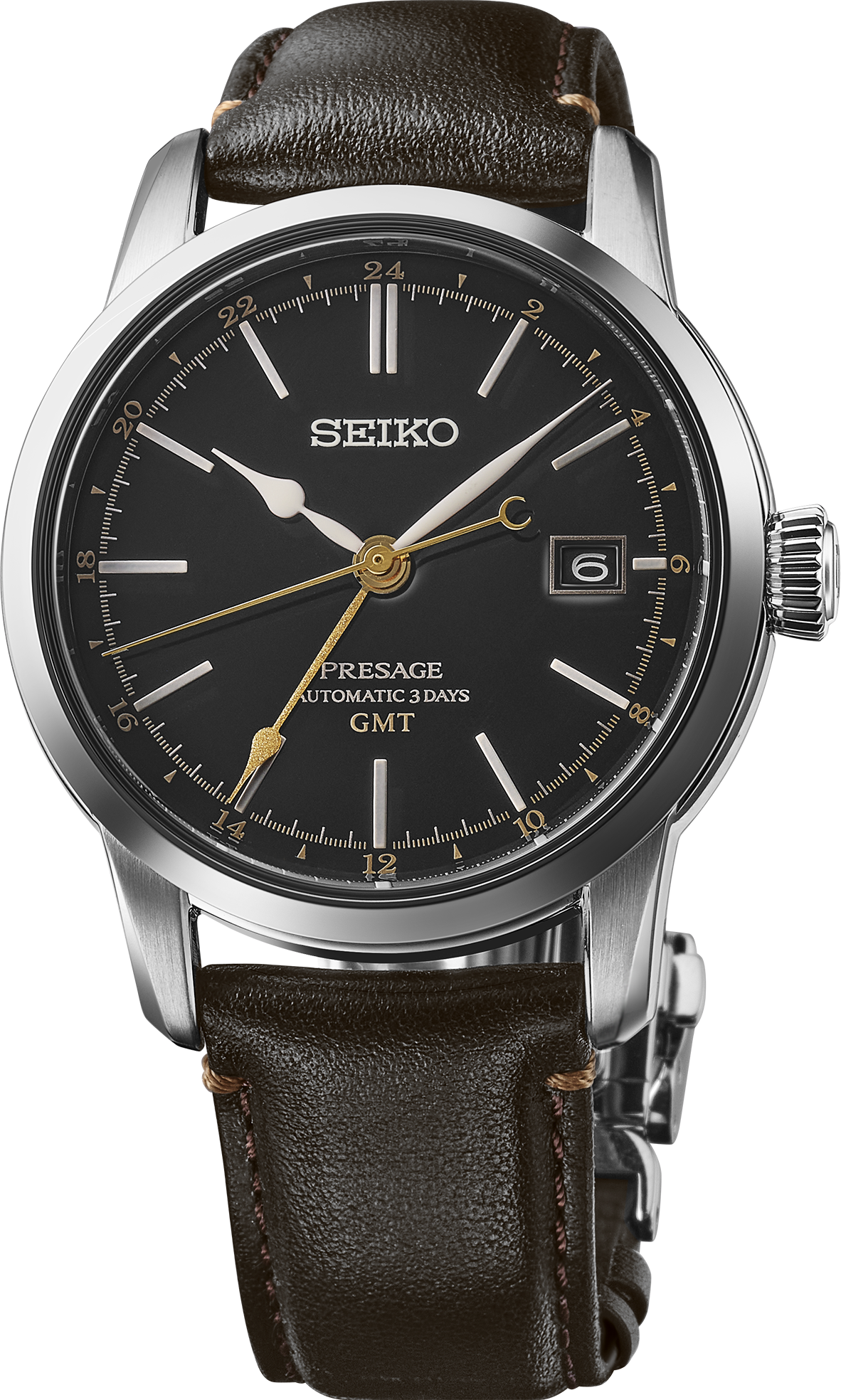 Seiko PRESAGE CRAFTSMANSHIP SERIES URUSHI LACQUER GMT Watch SPB447