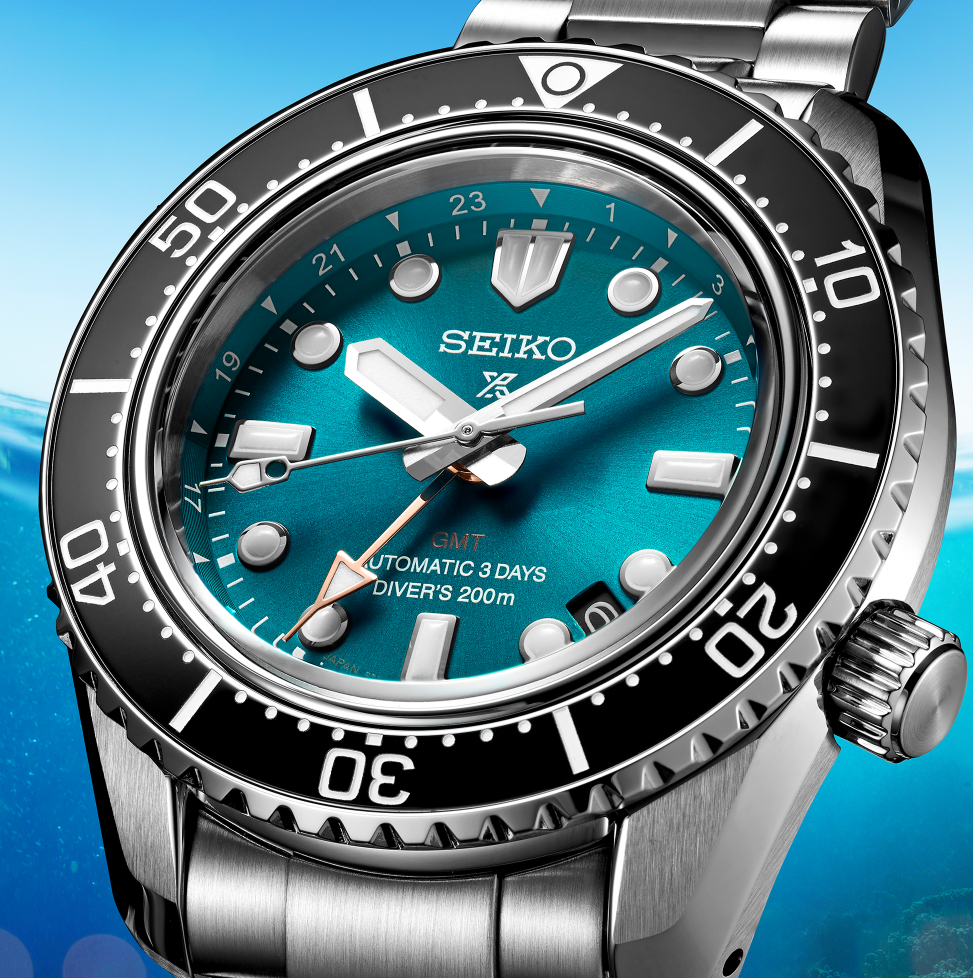 Seiko PROSPEX 1968 HERITAGE DIVER'S GMT U.S. LIMITED EDITION Watch SPB475