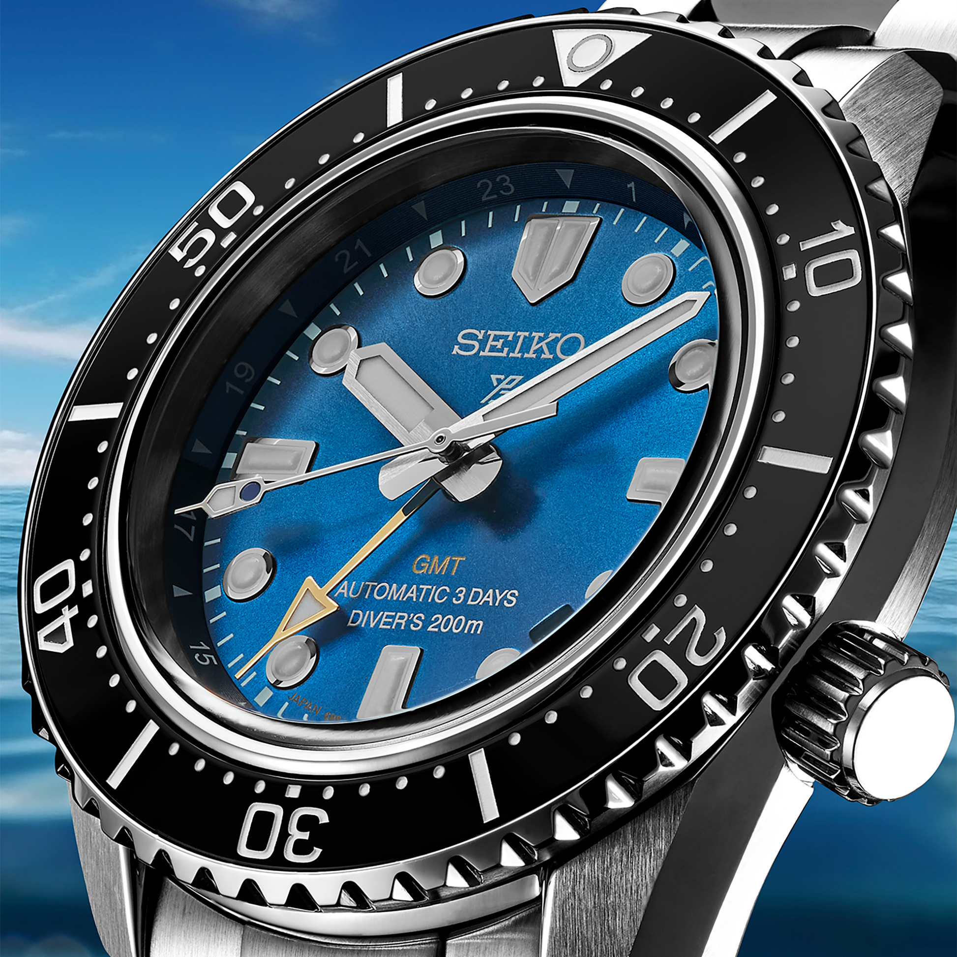 Seiko PROSPEX 1968 HERITAGE DIVER'S GMT U.S. LIMITED EDITION Watch SPB477