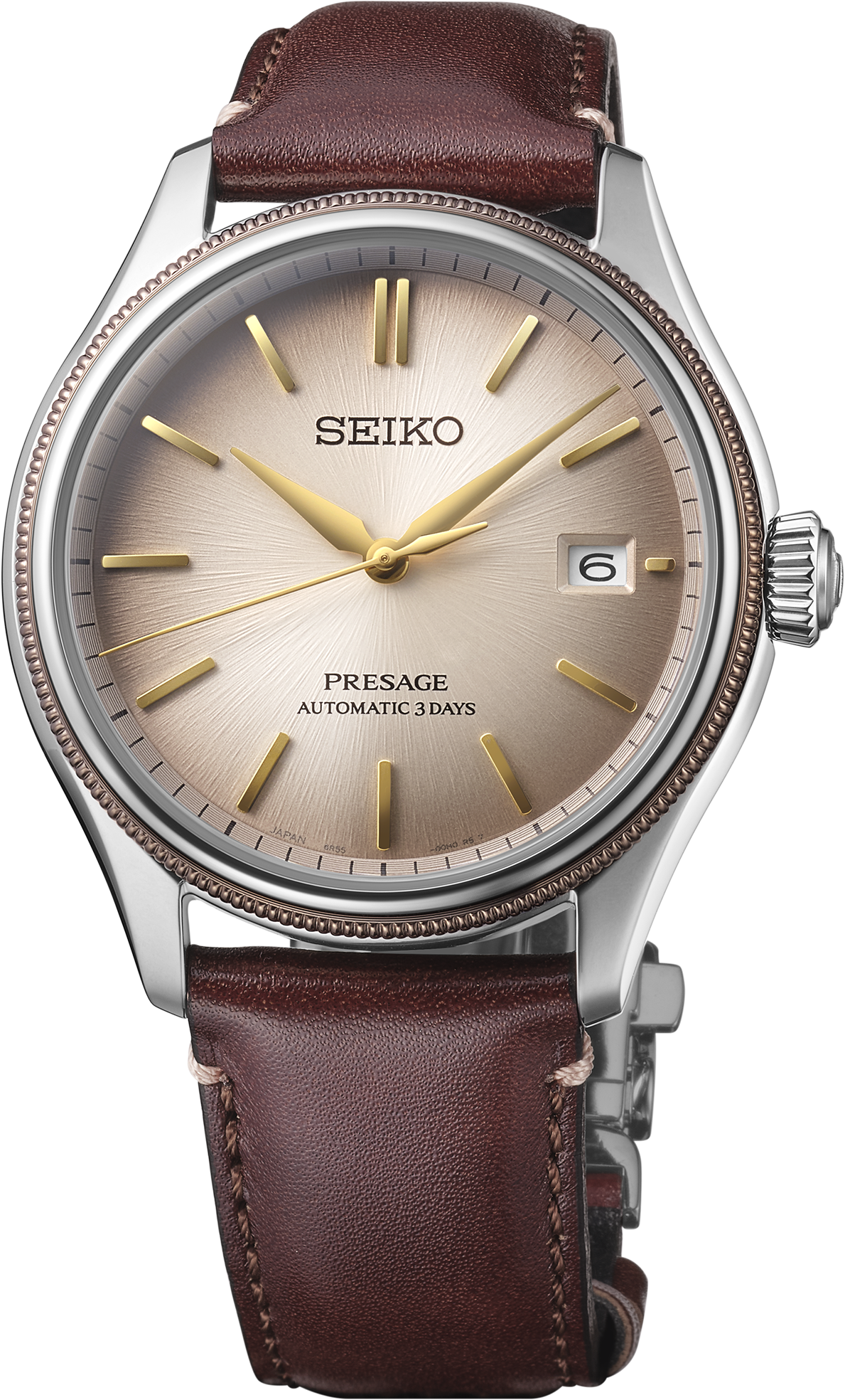 Seiko PRESAGE CLASSIC SERIES UPCYCLED LEATHER STRAP LIMITED EDITION Watch SPB529