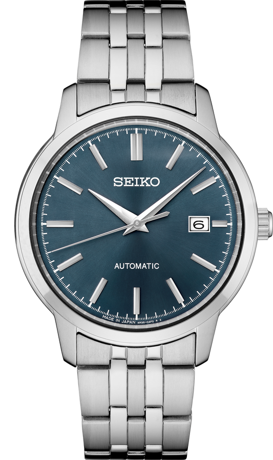 Seiko Essentials Collection Automatic Blue Dial 41.2mm Men's Watch SRPH87