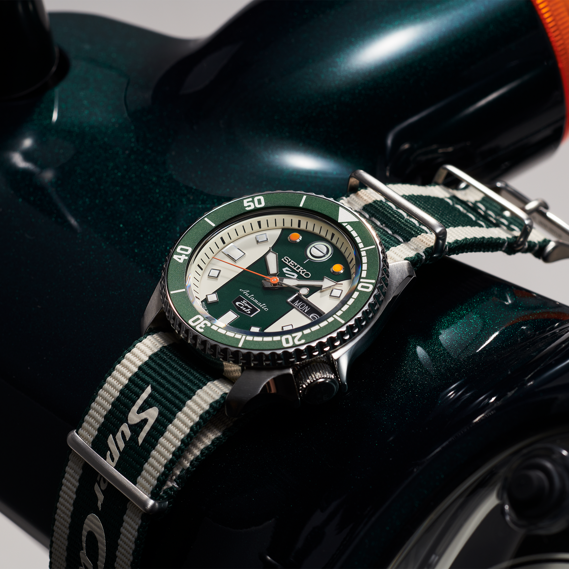 Seiko 5 Sports Honda Supecub Limited Edition Watch SRPJ49