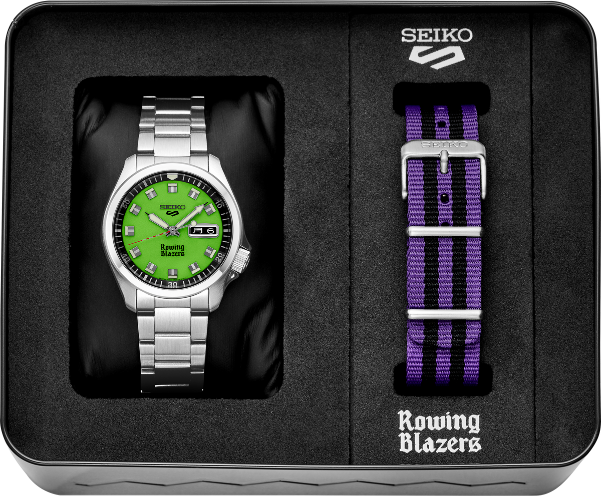 Seiko 5 Sports Rowing Blazers Collaboration Limited Edition Watch SRPJ69