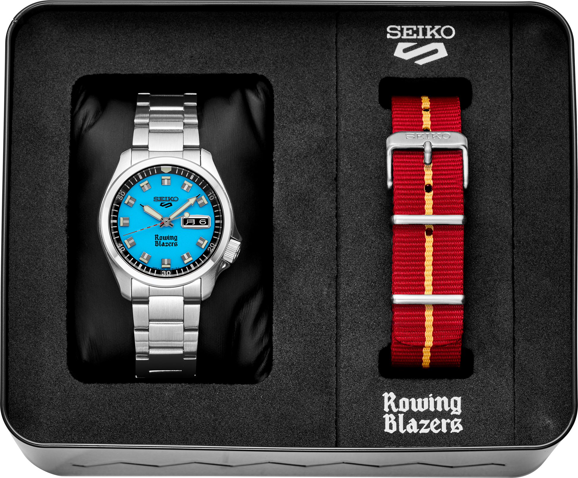 Seiko 5 Sports Rowing Blazers Collaboration Limited Edition Watch SRPJ61