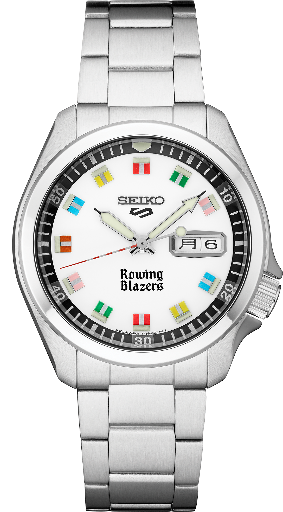 Seiko 5 Sports Rowing Blazers Collaboration Limited Edition Watch SRPJ71