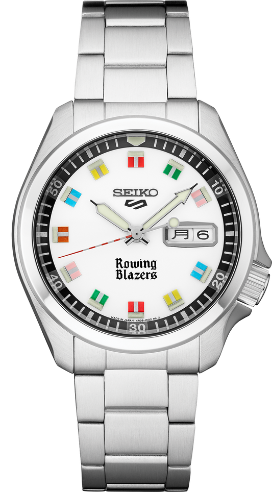 Seiko 5 Sports Rowing Blazers Collaboration Limited Edition Watch SRPJ71