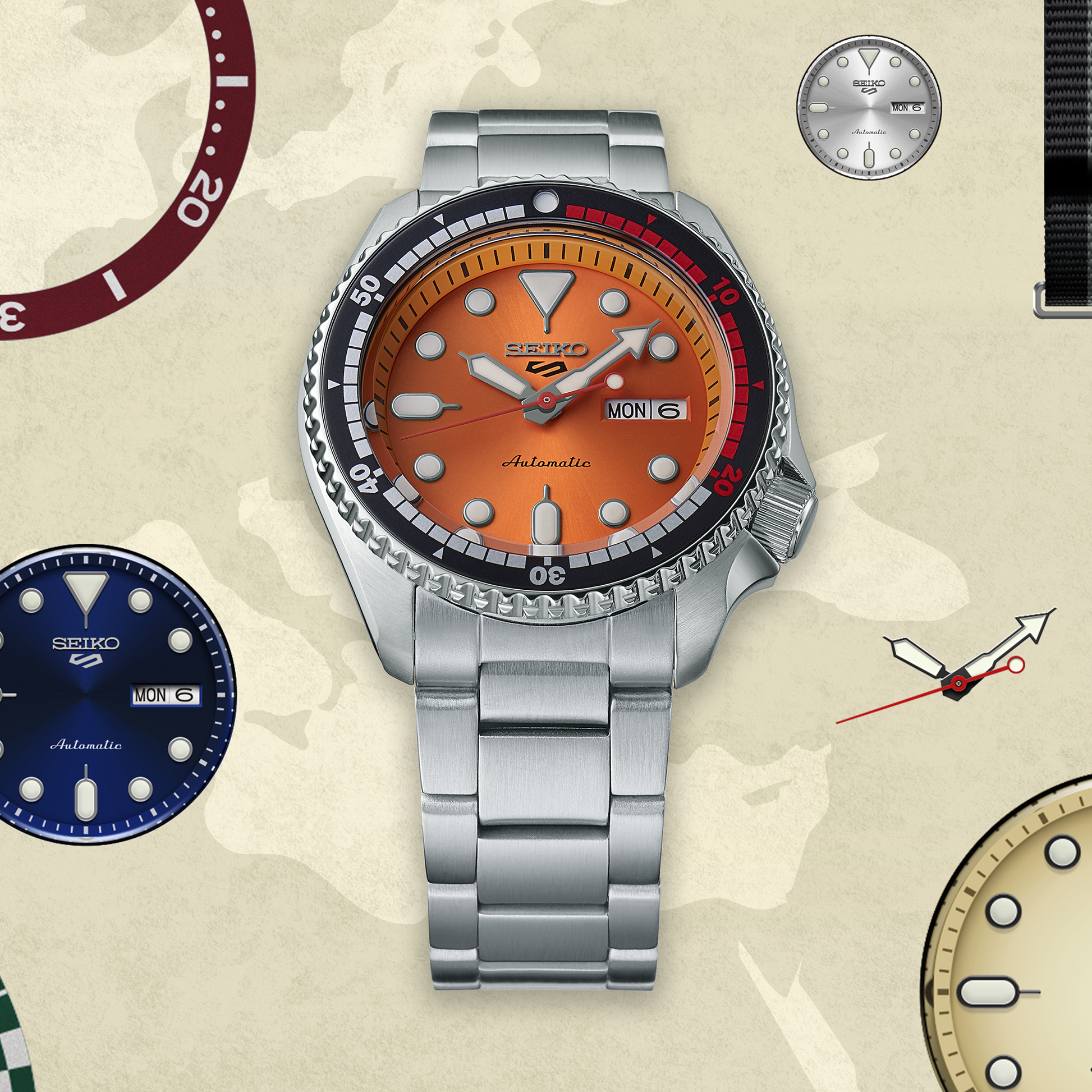 Seiko 5 Sports Customize Campaign Limited Edition Watch SRPK07