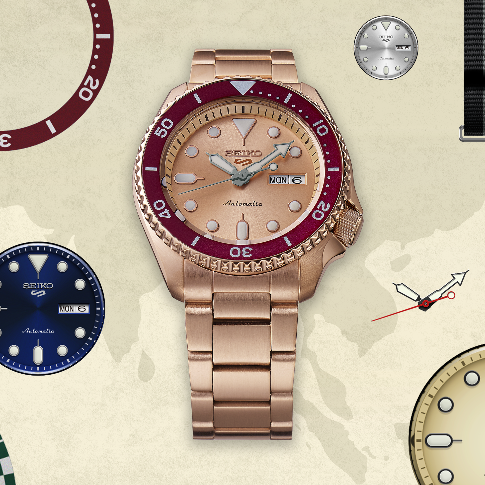 Seiko 5 Sports Customize Campaign Limited Edition Watch SRPK08