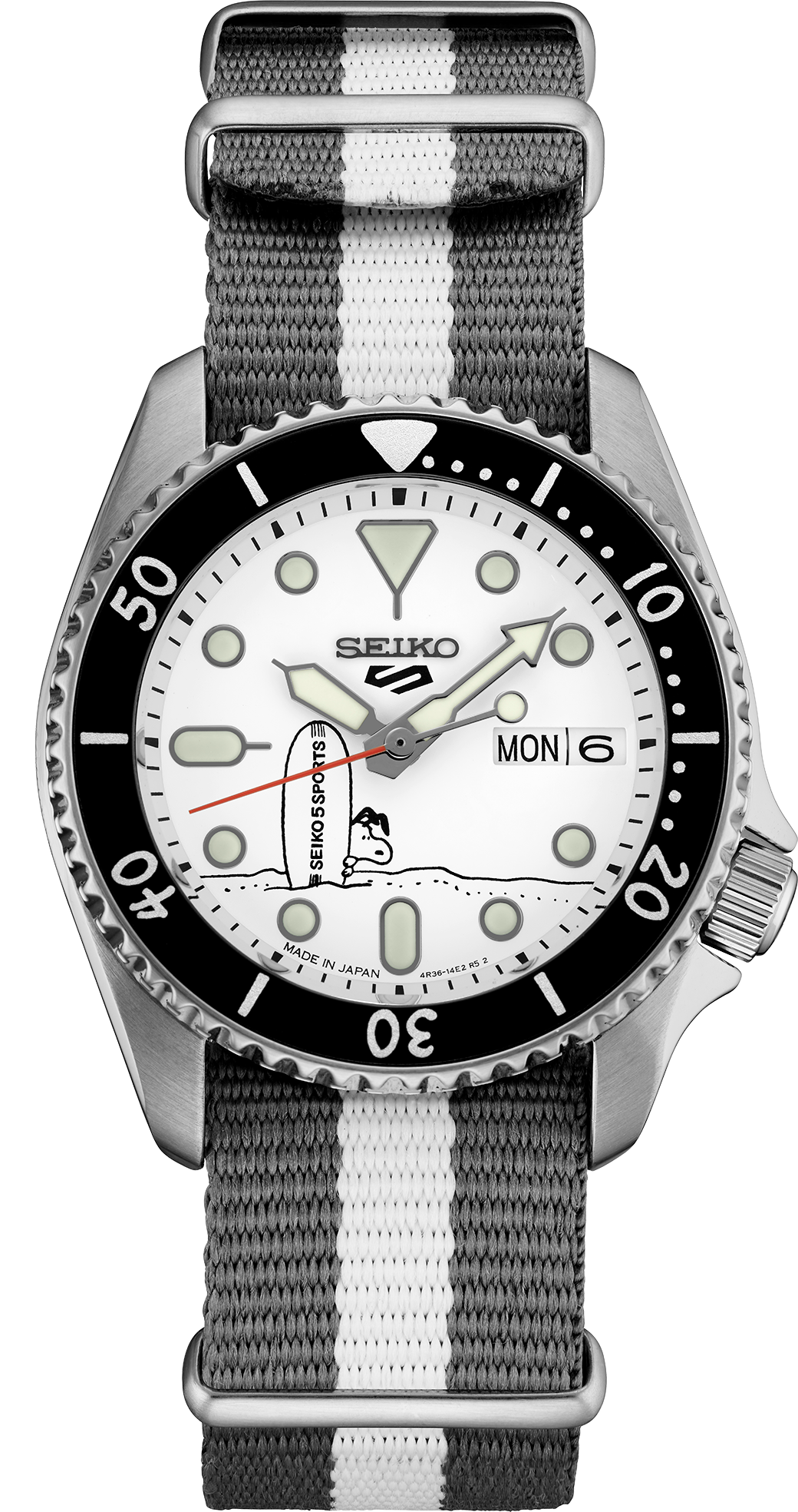 Seiko 5 Sports Peanuts Collaboration Limited Edition Watch SRPK25