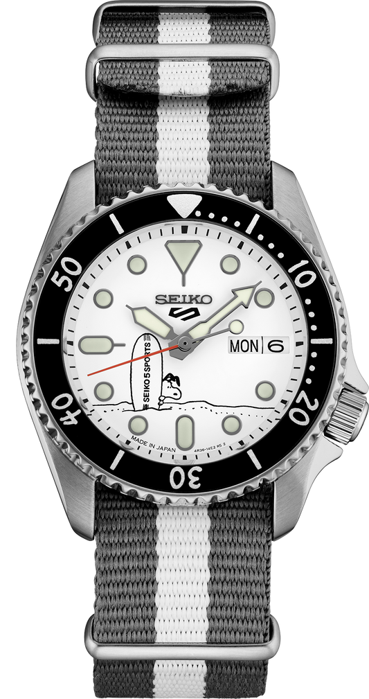 Seiko 5 Sports Peanuts Collaboration Limited Edition Watch SRPK25