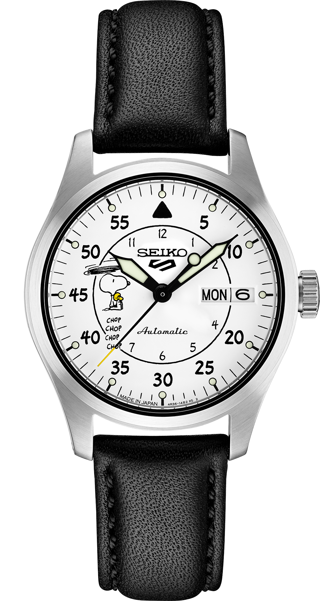Seiko 5 Sports Peanuts Collaboration Limited Edition Watch SRPK27