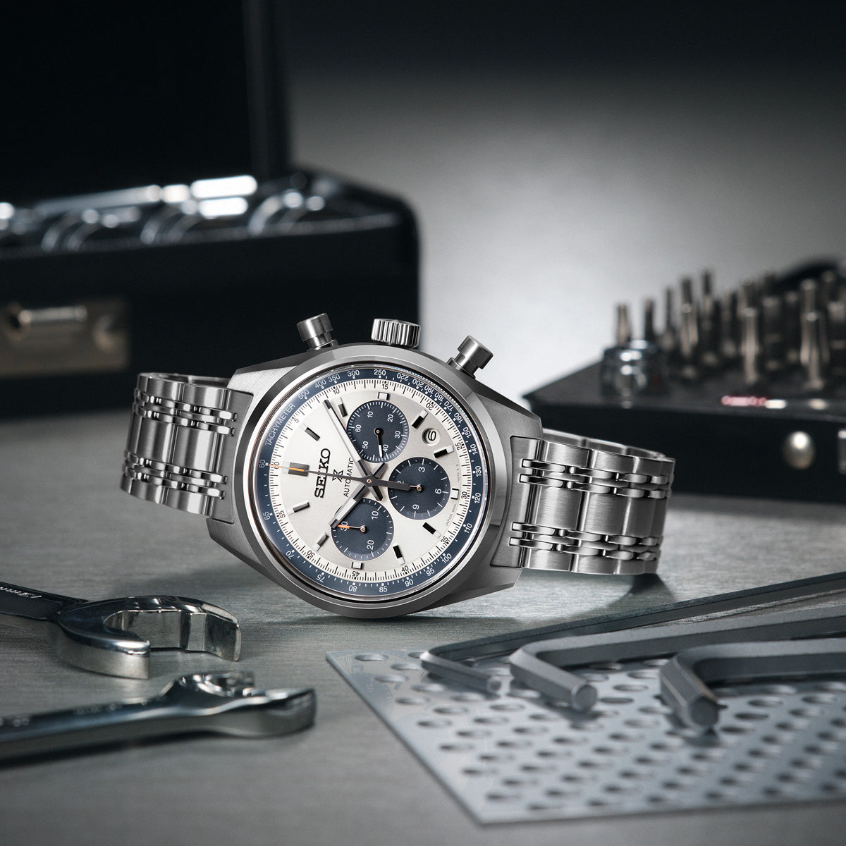 Seiko PROSPEX SPEEDTIMER MECHANICAL CHRONOGRAPH Watch SRQ047