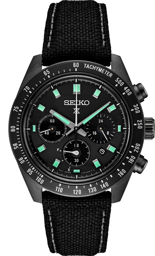 Seiko Black Series Speedtimer Solar Chronograph Watch SSC923