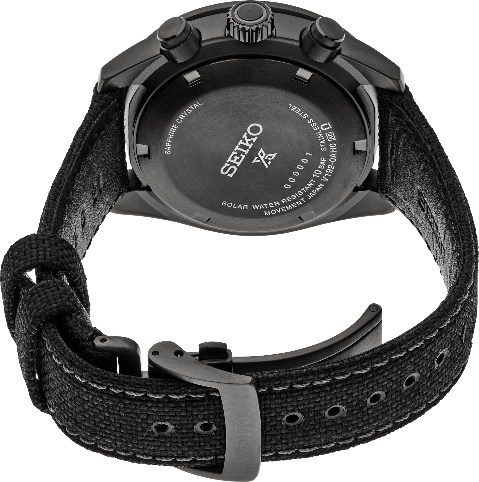 Seiko Black Series Speedtimer Solar Chronograph Watch SSC923