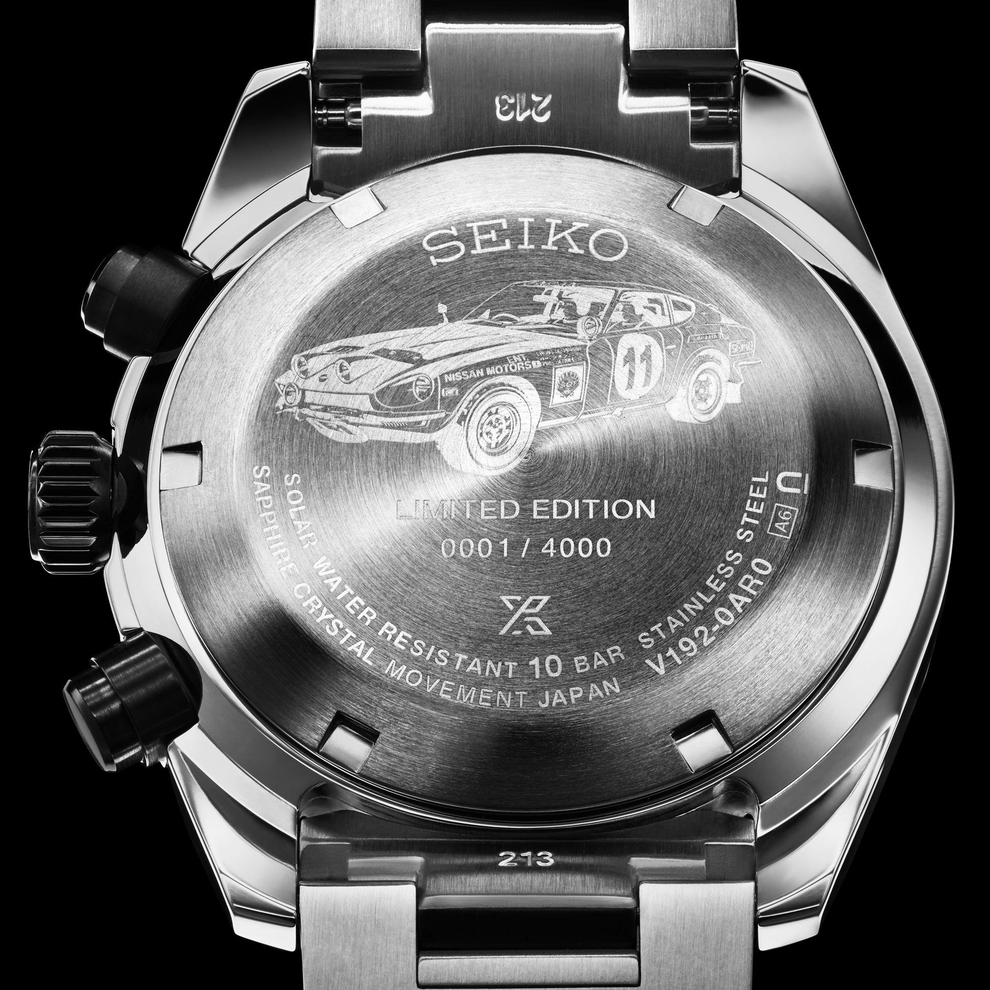 Seiko Speedtimer Solar Chronograph Datsun 240Z Limited Edition Watch SSC957
