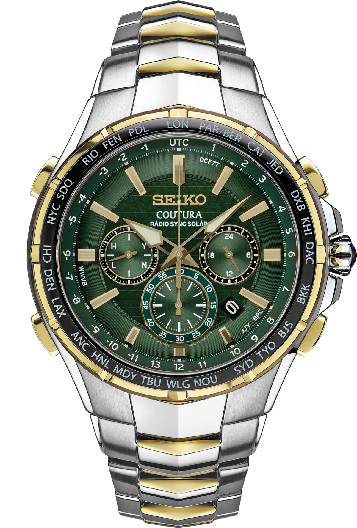 Seiko Coutura Radio Sync Solar Chronograph Watch SSG022