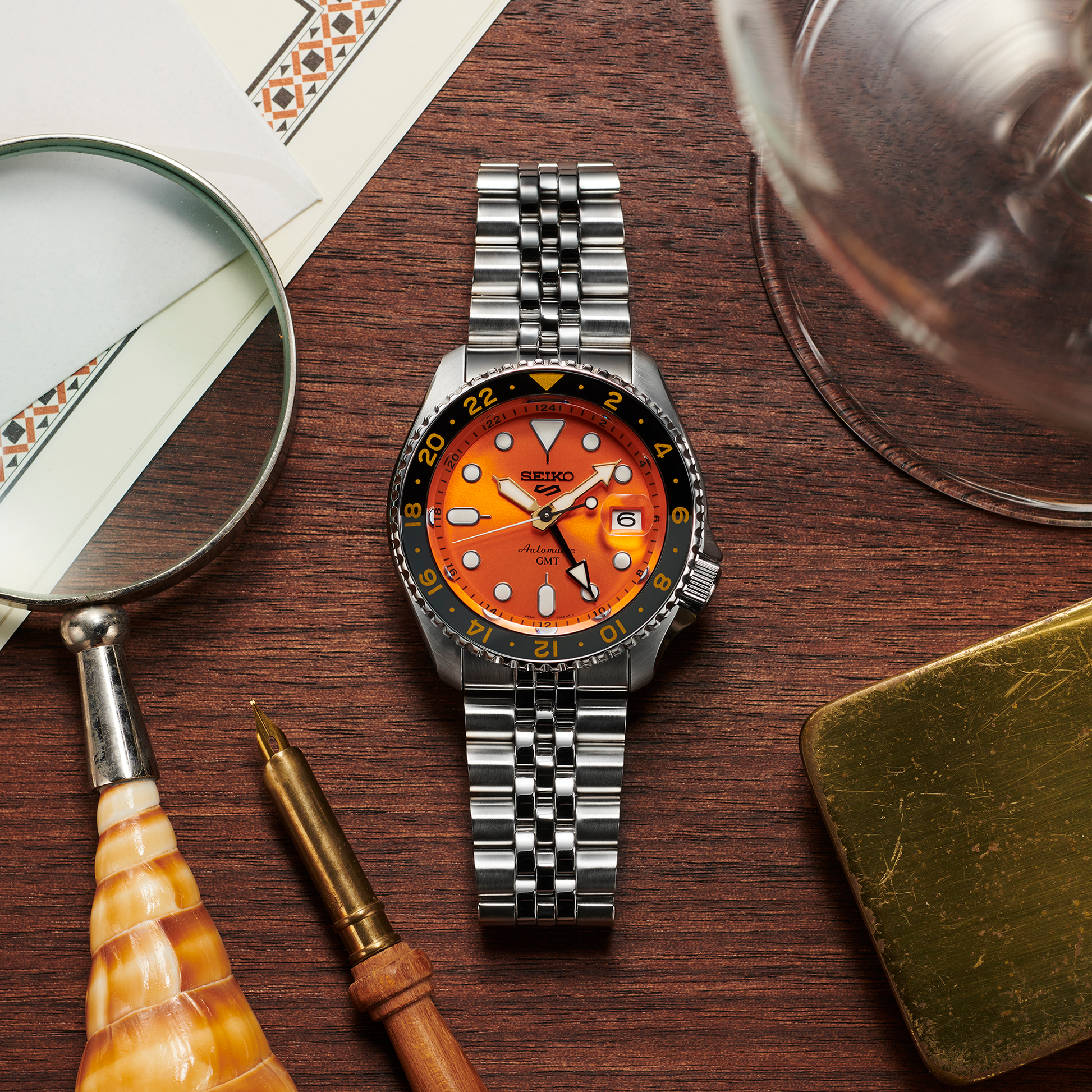 Seiko 5 Sports SKX Sports Style GMT Series Watch SSK005