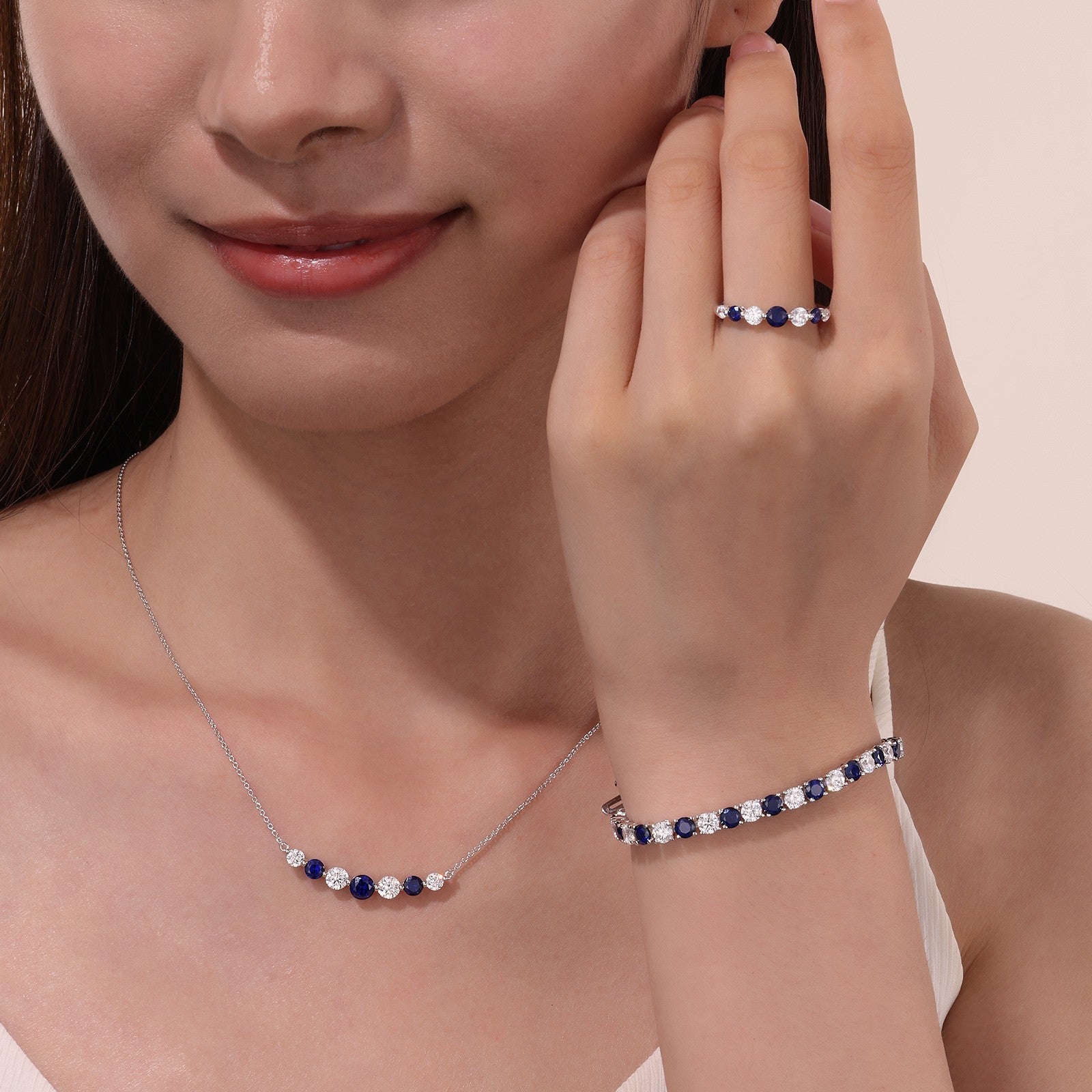 11 CTW Alternating Tennis Bracelet