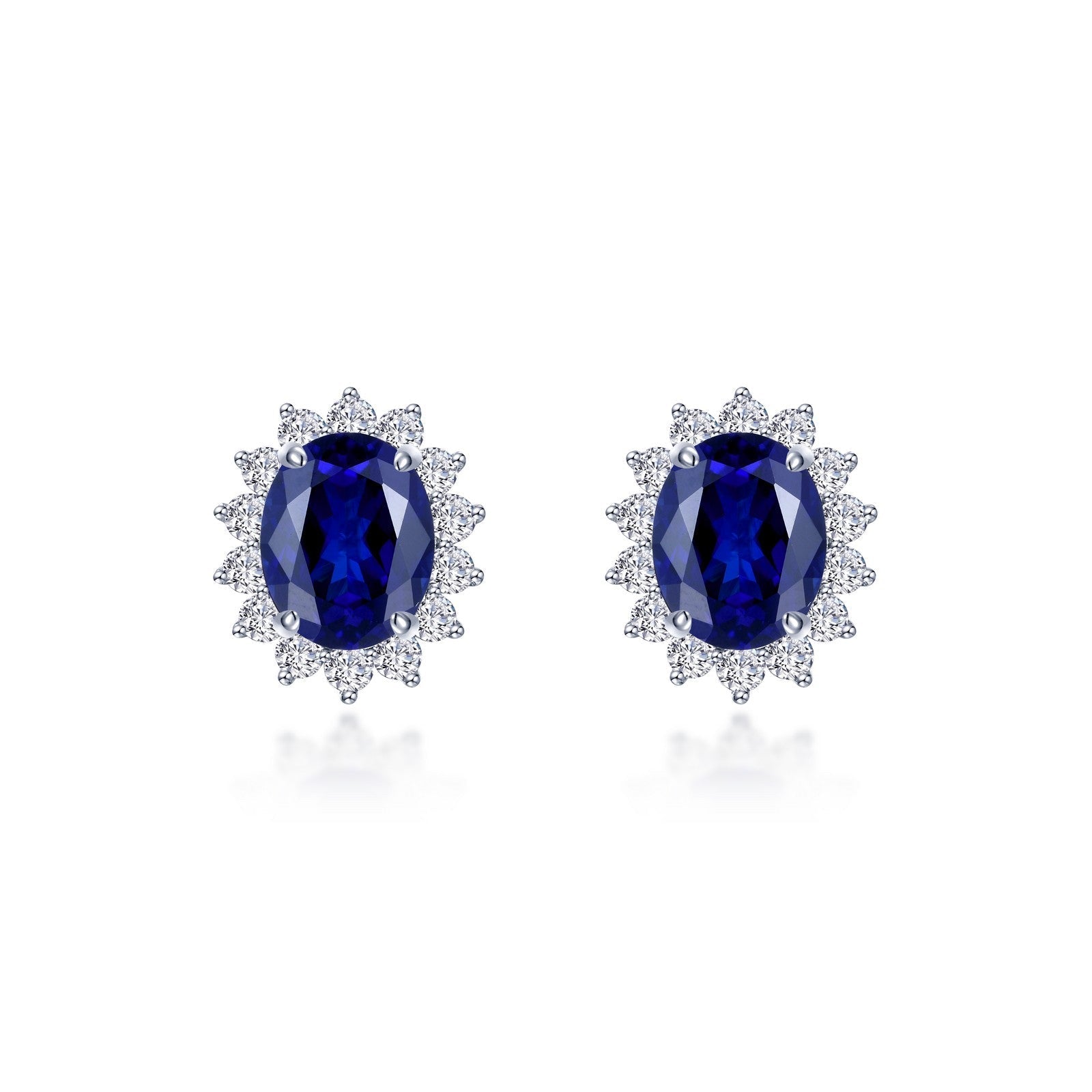 6.2 CTW Halo Stud Earrings