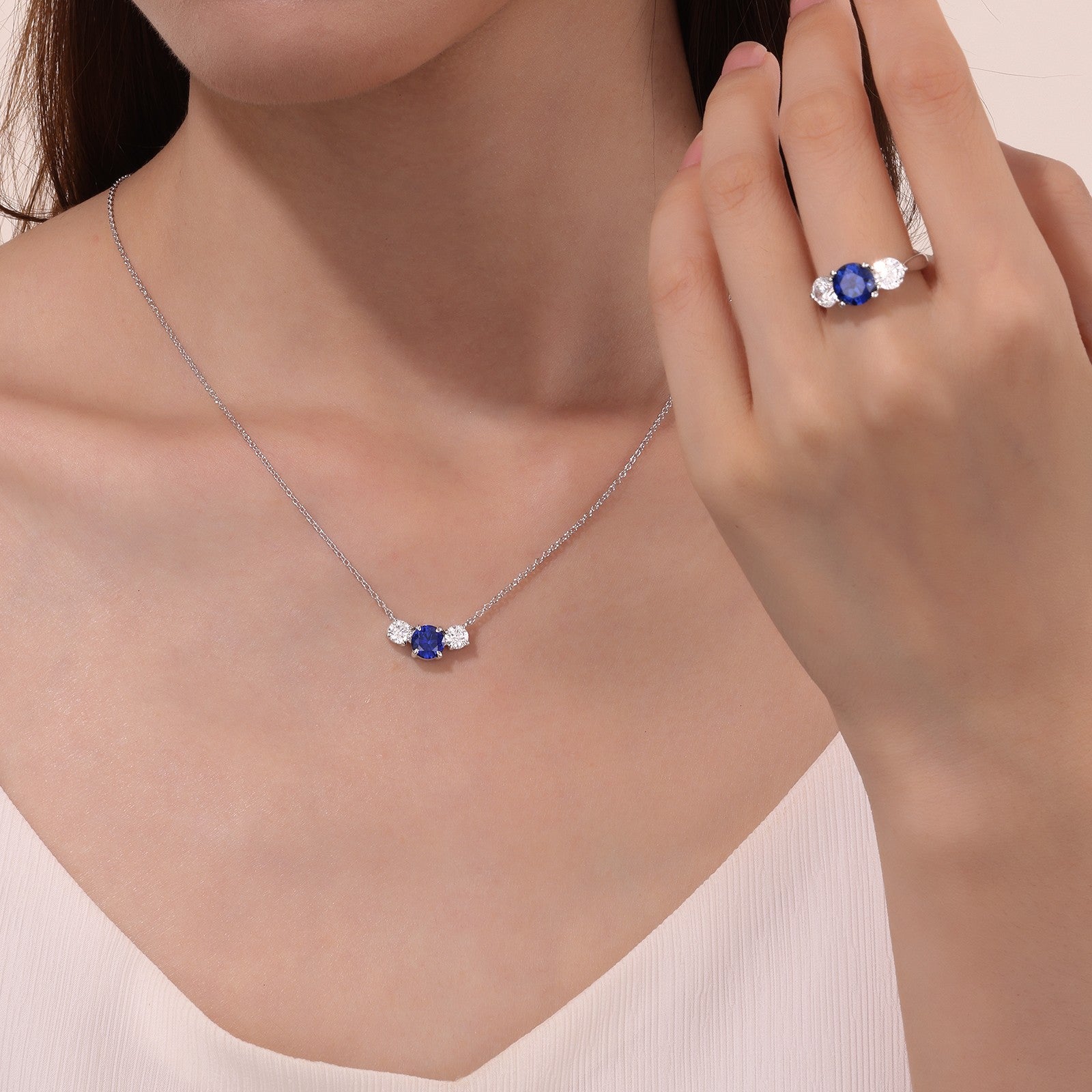 Three-Stone Necklace
