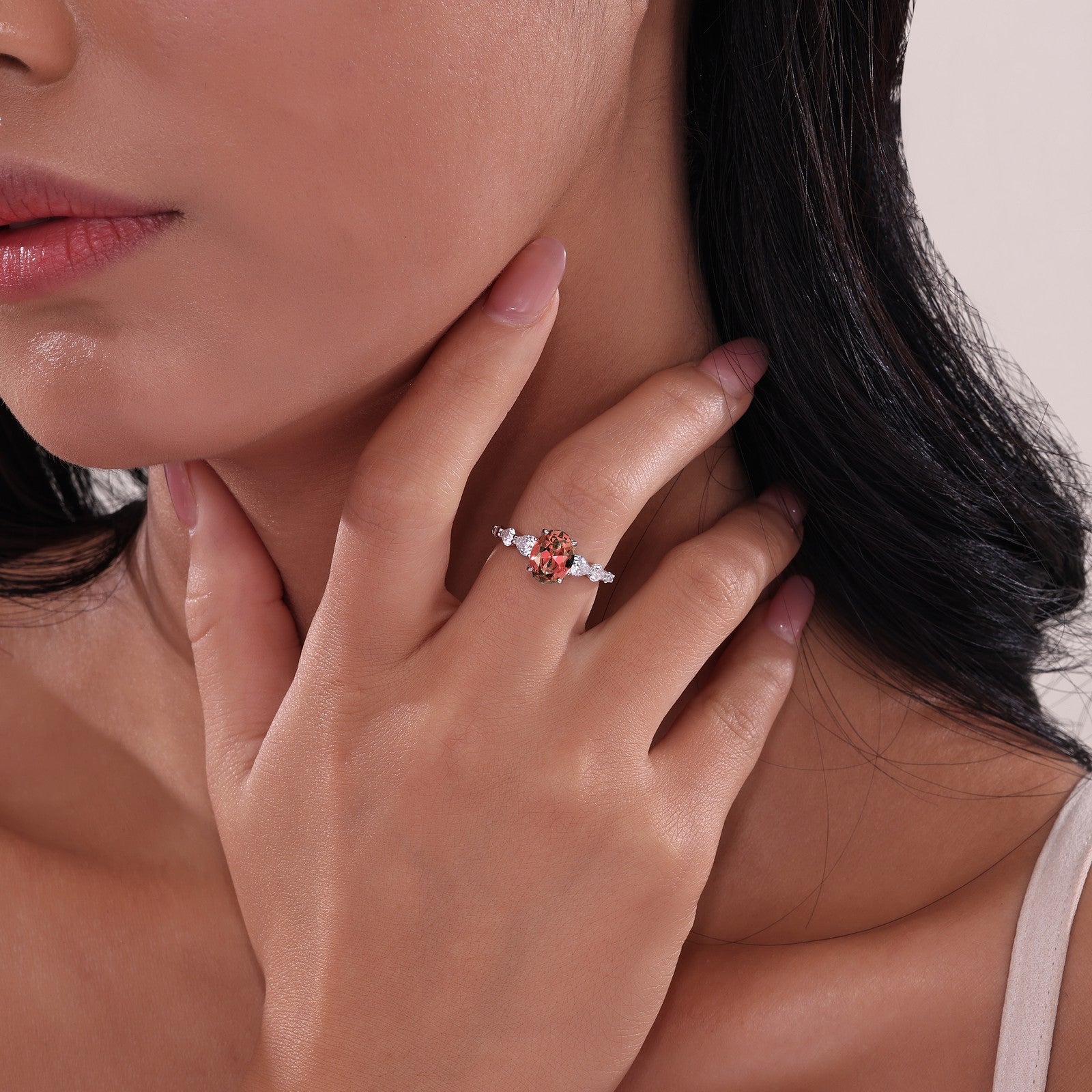 3.66 CTW Oval Solitaire Ring