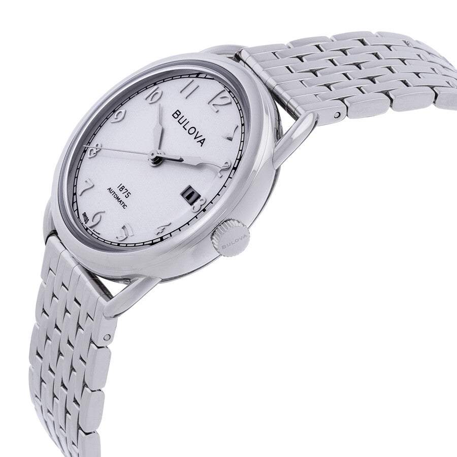 Bulova Commodore Automatic Silver Dial Watch 96B326