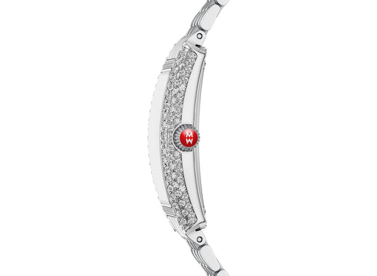 Michele Coquette Diamond Stainless Steel Special Edition Watch 32mm with White Dial MWW08B000285