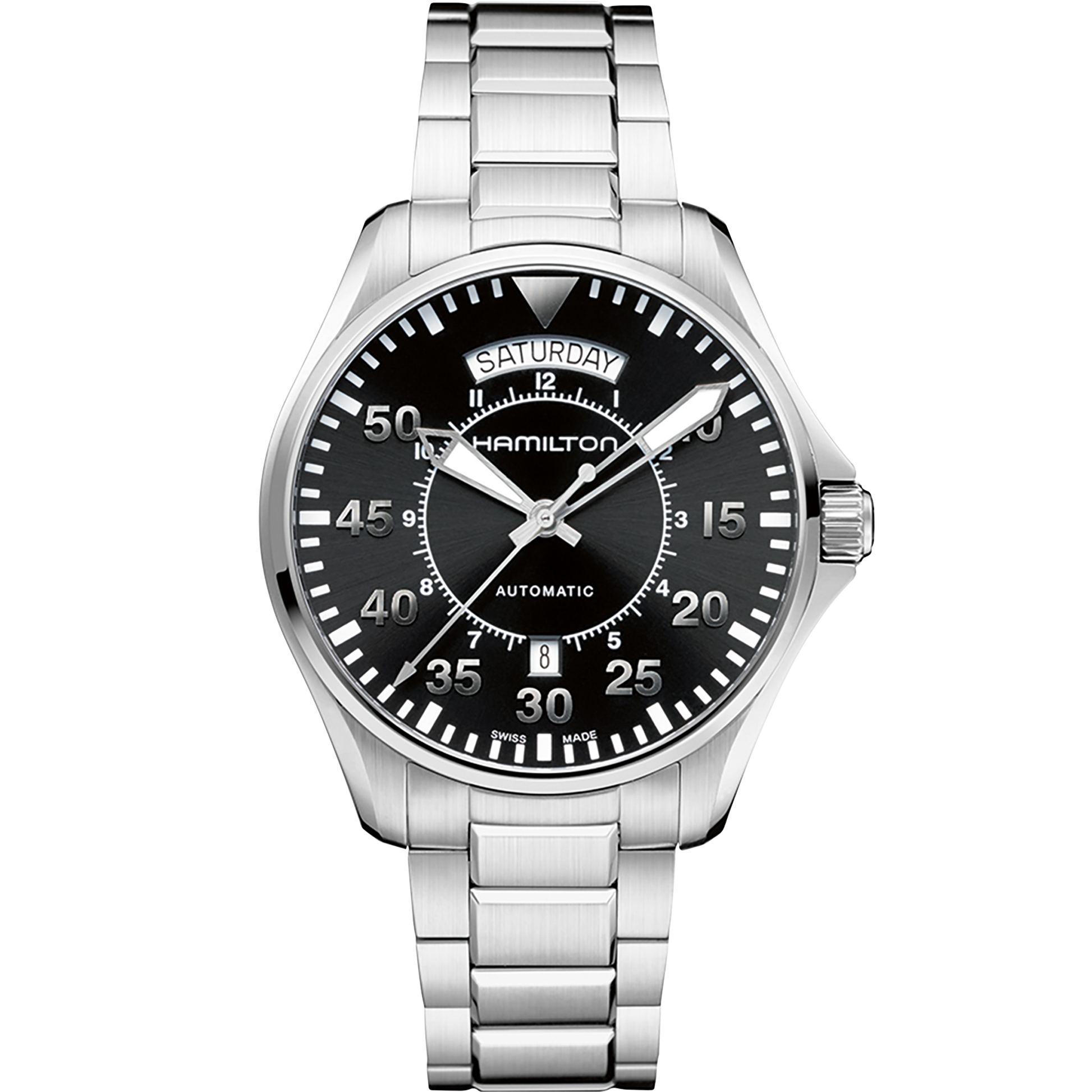 Hamilton Khaki Aviation Pilot Day Date Auto H64615135