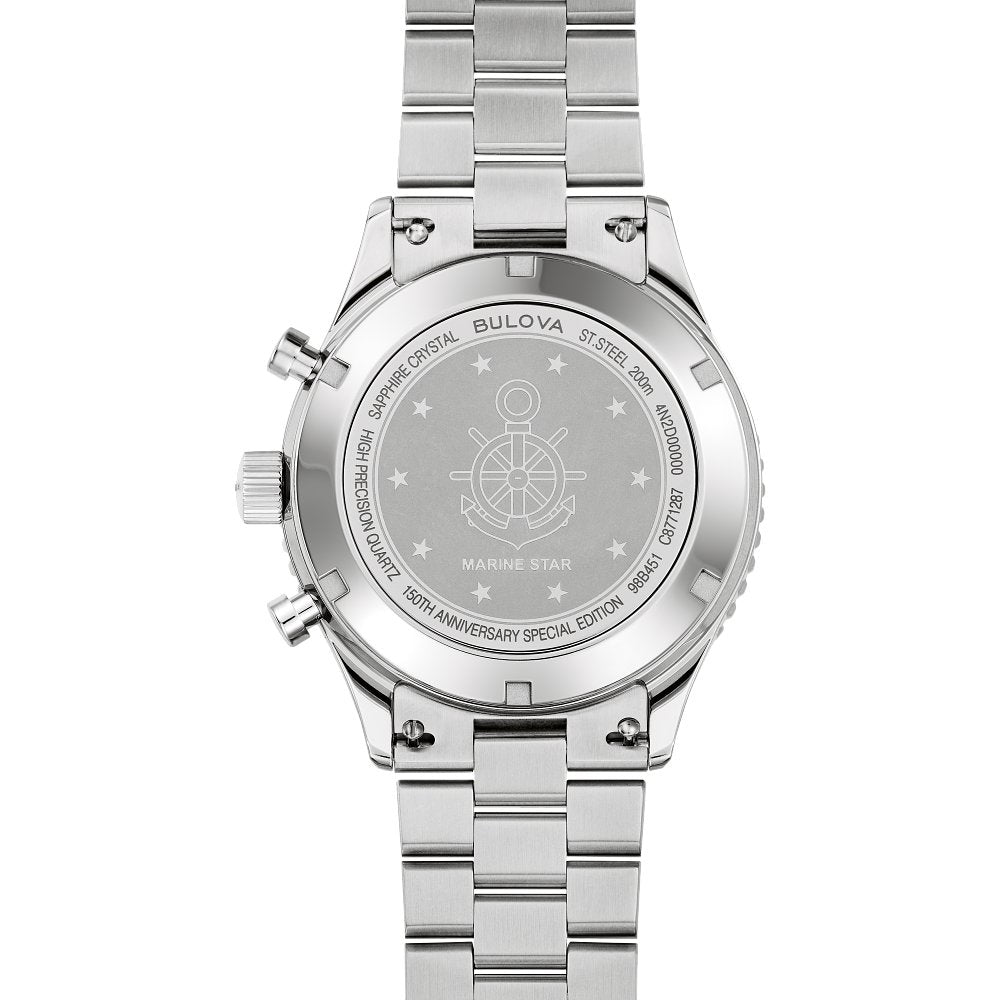 Bulova Bulova Stainless Steel Heritage Mens Watch Watch 98B451