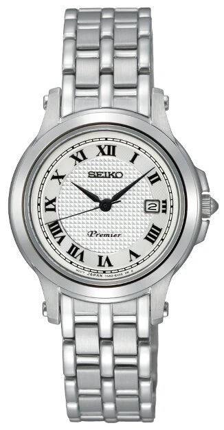 Women's SXDE01 Premier White Dial Stainless Steel Date Quartz SXDE01