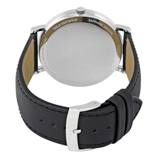 Tissot Silver Dial Black Leather Men's Watch T1096101603100 T109.610.16.031.00