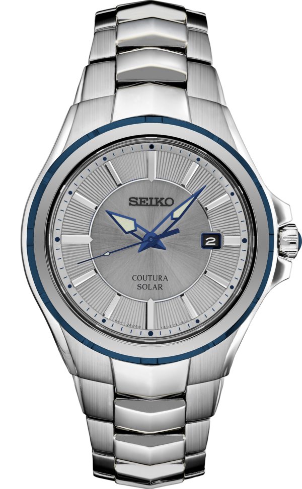 Seiko Coutura Solar Gray Dial Watch-SNE565