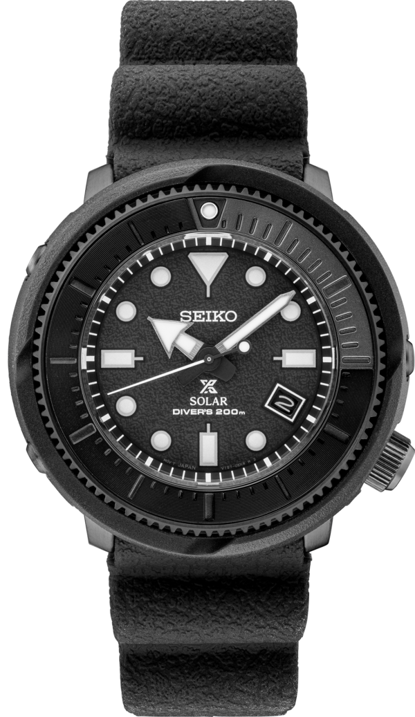 Seiko Prospex Solar Diver Street Series In Black Edition Watch-SNE567