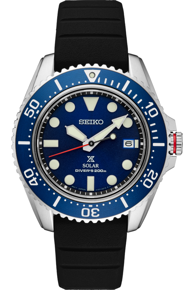 Seiko Prospex Solar Diver Collection Blue Dial Watch-SNE593