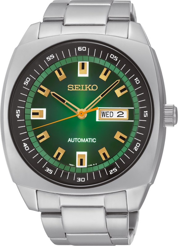 Seiko Recraft Automatic Green & Silver-tone Men's Watch-SNKM97