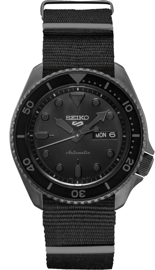 Seiko 5 Sports Automatic In Black Edition Watch-SRPD79