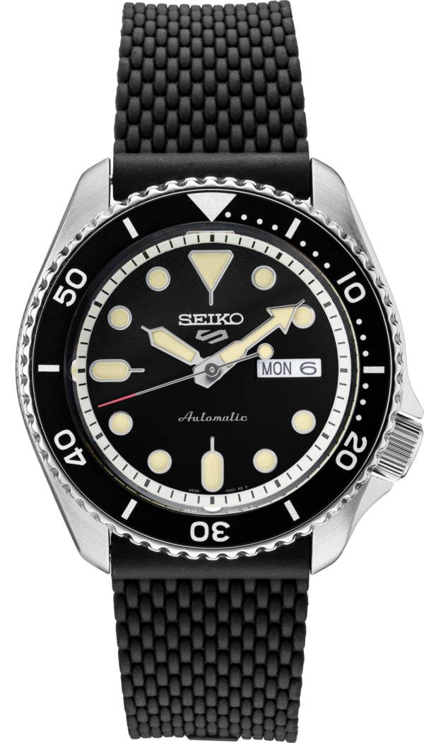Seiko 5 Sports Automatic Black Sunray Dial Watch-SRPD95