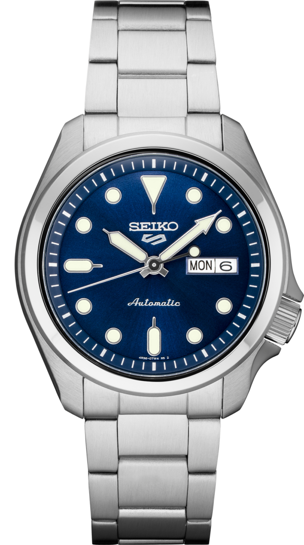 Seiko 5 Sports Automatic Blue Sunray Dial Men's Watch-SRPE53