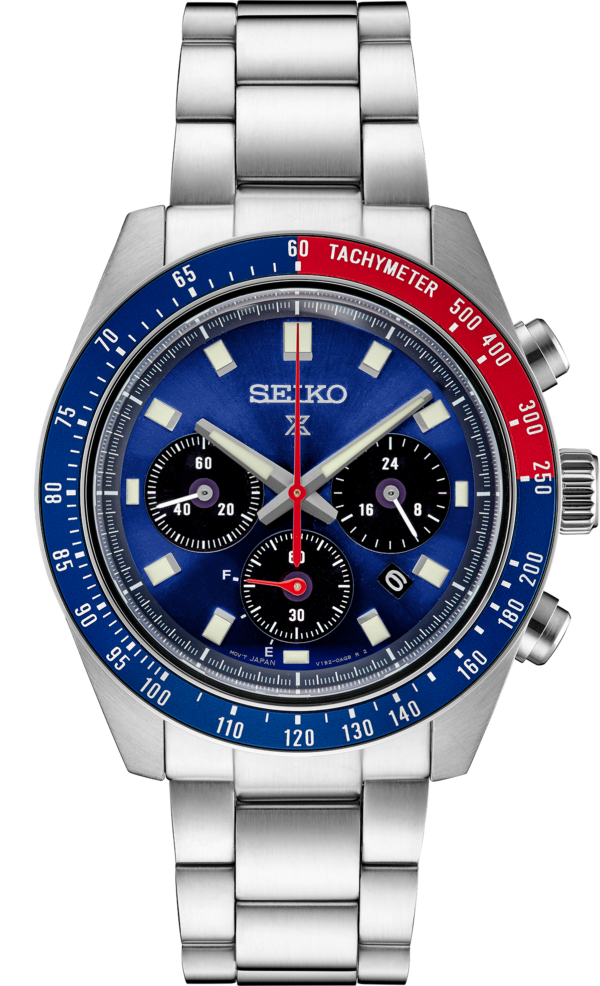 Seiko Prospex Speedtimer Solar Chronograph Blue Dial Watch-SSC913