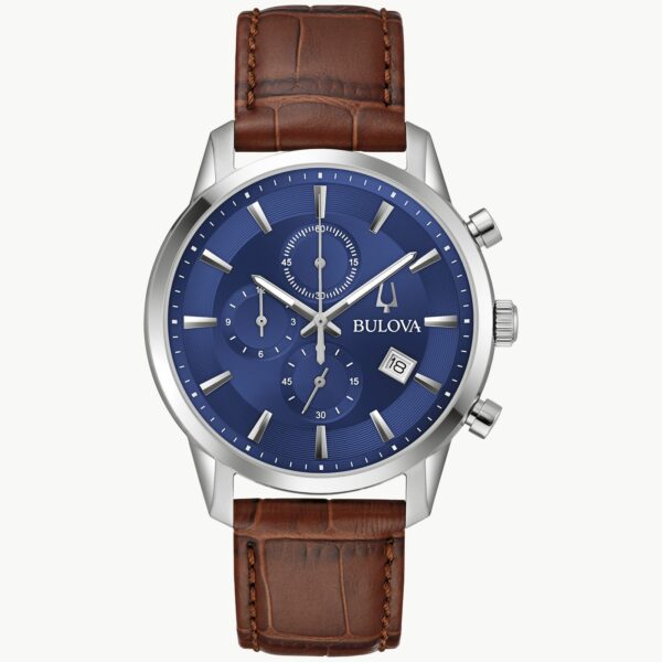 Bulova Men's Sutton Blue Dial Watch 96B402