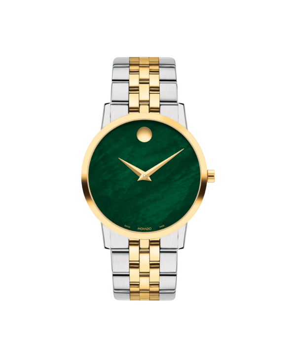 Movado Museum Classic Watch With Green Mother-Of-Pearl Museum